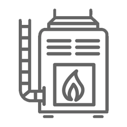 Forced Air Heating and Cooling Icon